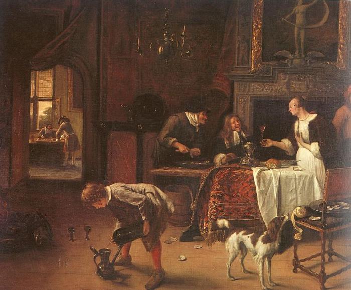 Jan Steen Easy Come, Easy Go oil painting image